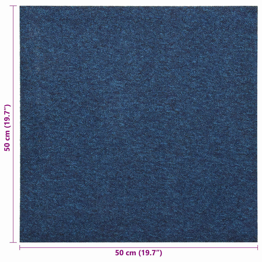 Tæppe 20 pcs Mørk blå 50 x 50 cm 100% Polypropylen