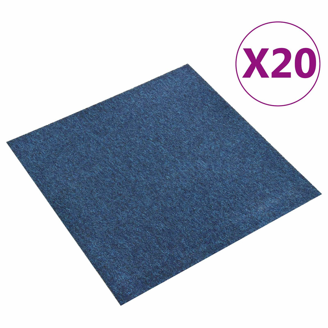 Tæppe 20 pcs Mørk blå 50 x 50 cm 100% Polypropylen