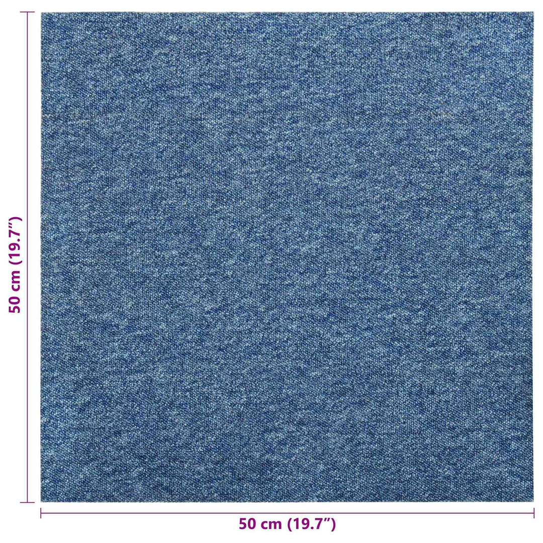 Tæppe 20 pcs Blå 50 x 50 cm 100% Polypropylen