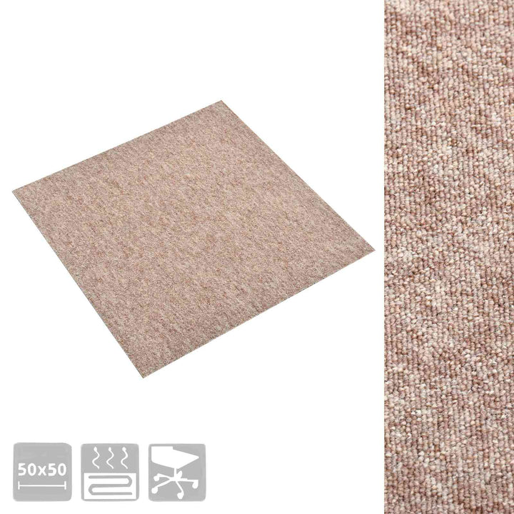 Tæppe 20 pcs Beige 50 x 50 cm 100% Polypropylen