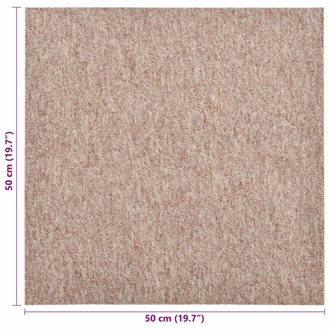 Tæppe 20 pcs Beige 50 x 50 cm 100% Polypropylen