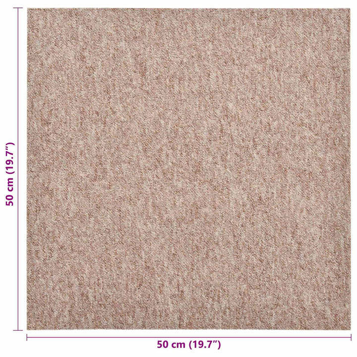 Tæppe 20 pcs Beige 50 x 50 cm 100% Polypropylen