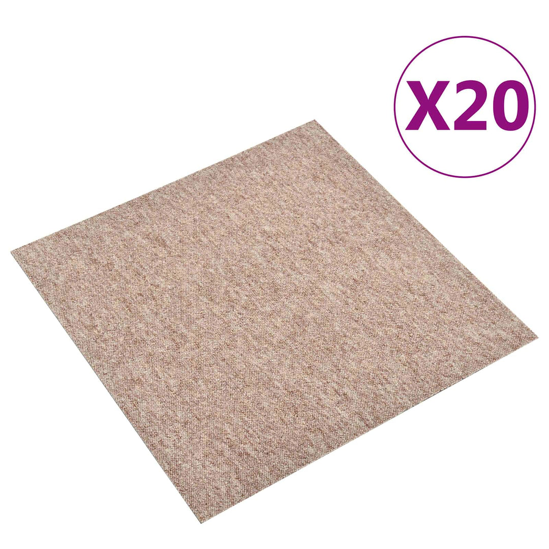 Tæppe 20 pcs Beige 50 x 50 cm 100% Polypropylen