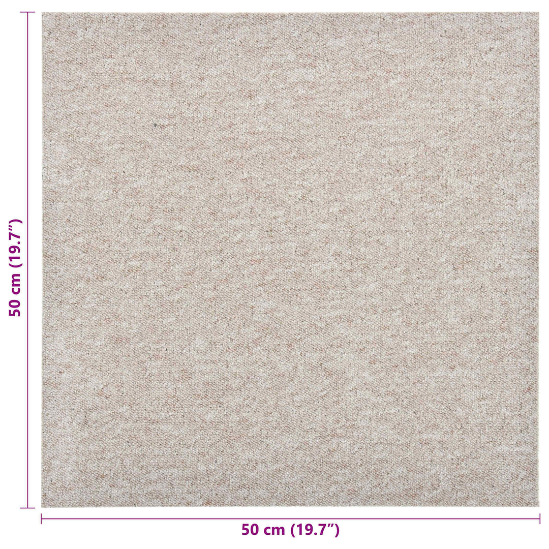Tæppe 20 pcs Lys beige 50 x 50 cm 100% Polypropylen