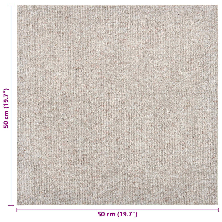 Tæppe 20 pcs Lys beige 50 x 50 cm 100% Polypropylen