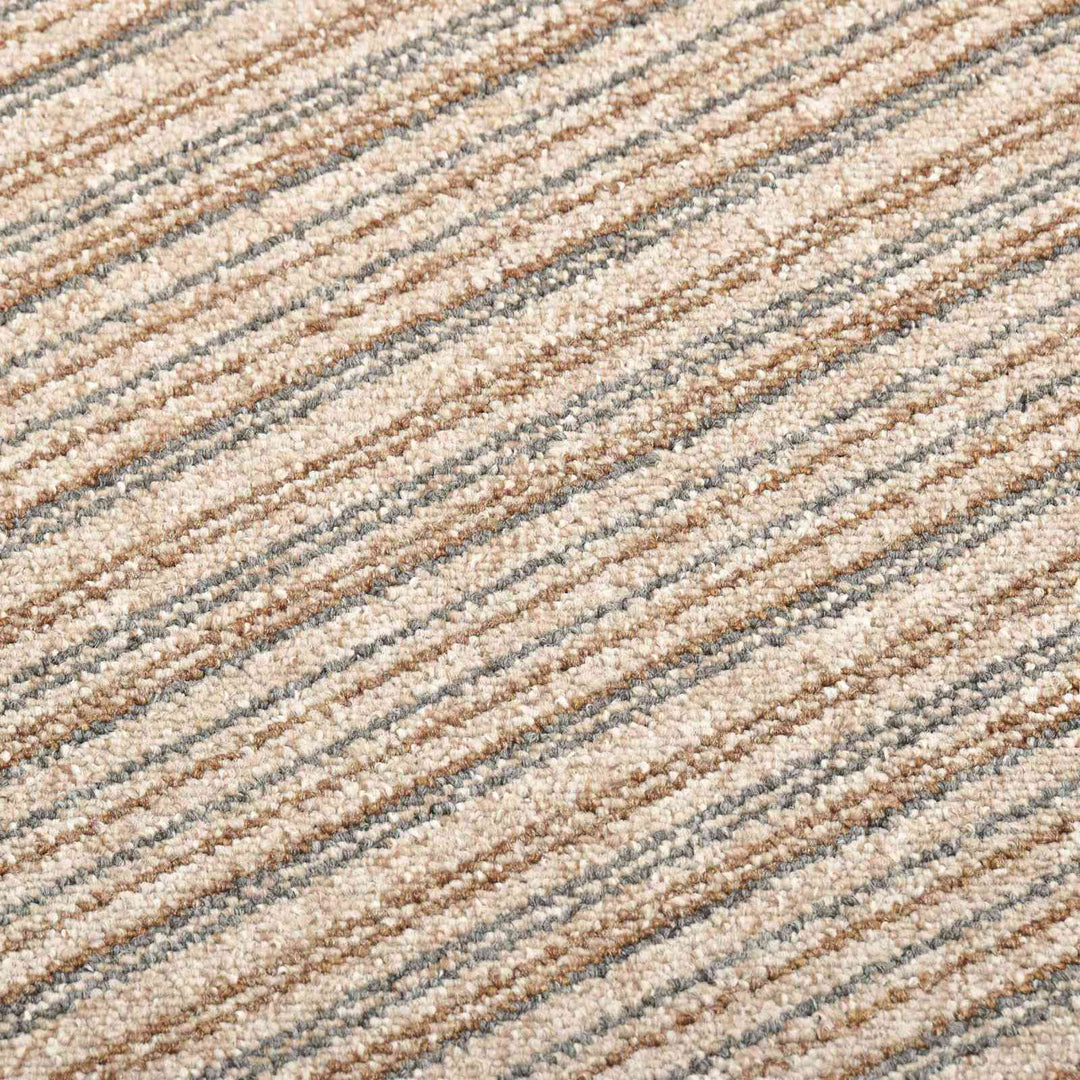 Tæppe 20 pcs Stribet beige 50 x 50 cm 100% Polypropylen