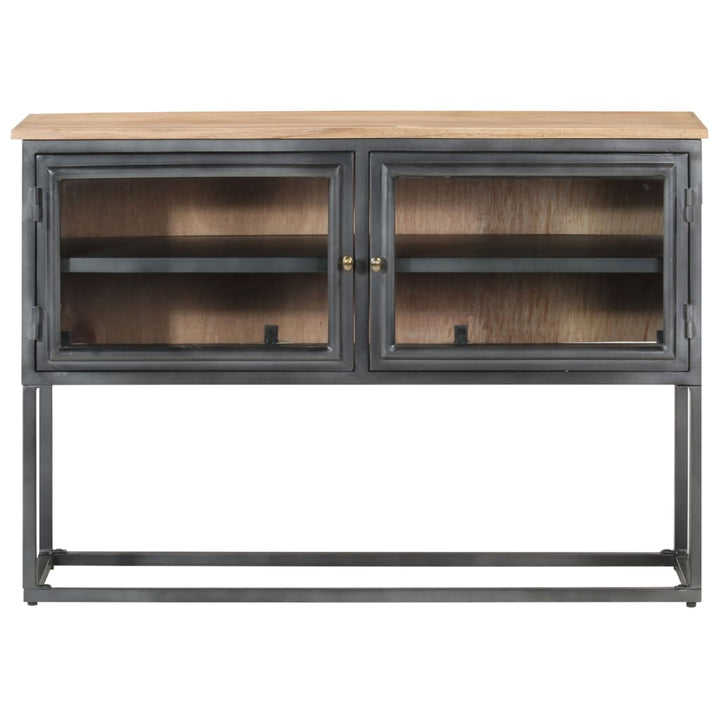 skænk 100x30x70 cm massivt akacietræ grå