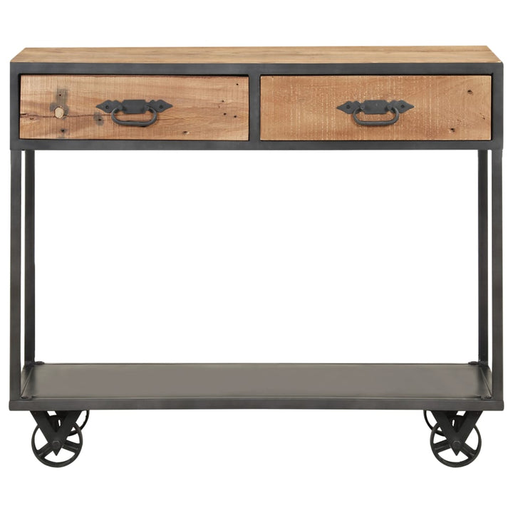konsolbord 90x35x74 cm massivt genbrugstræ