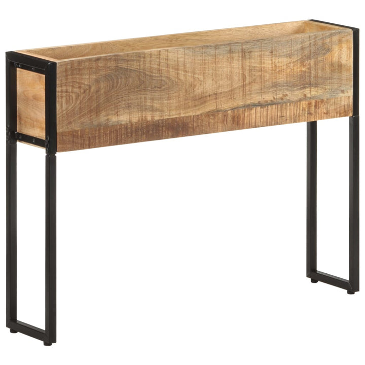 plantekasse 90x20x68 cm massivt mangotræ