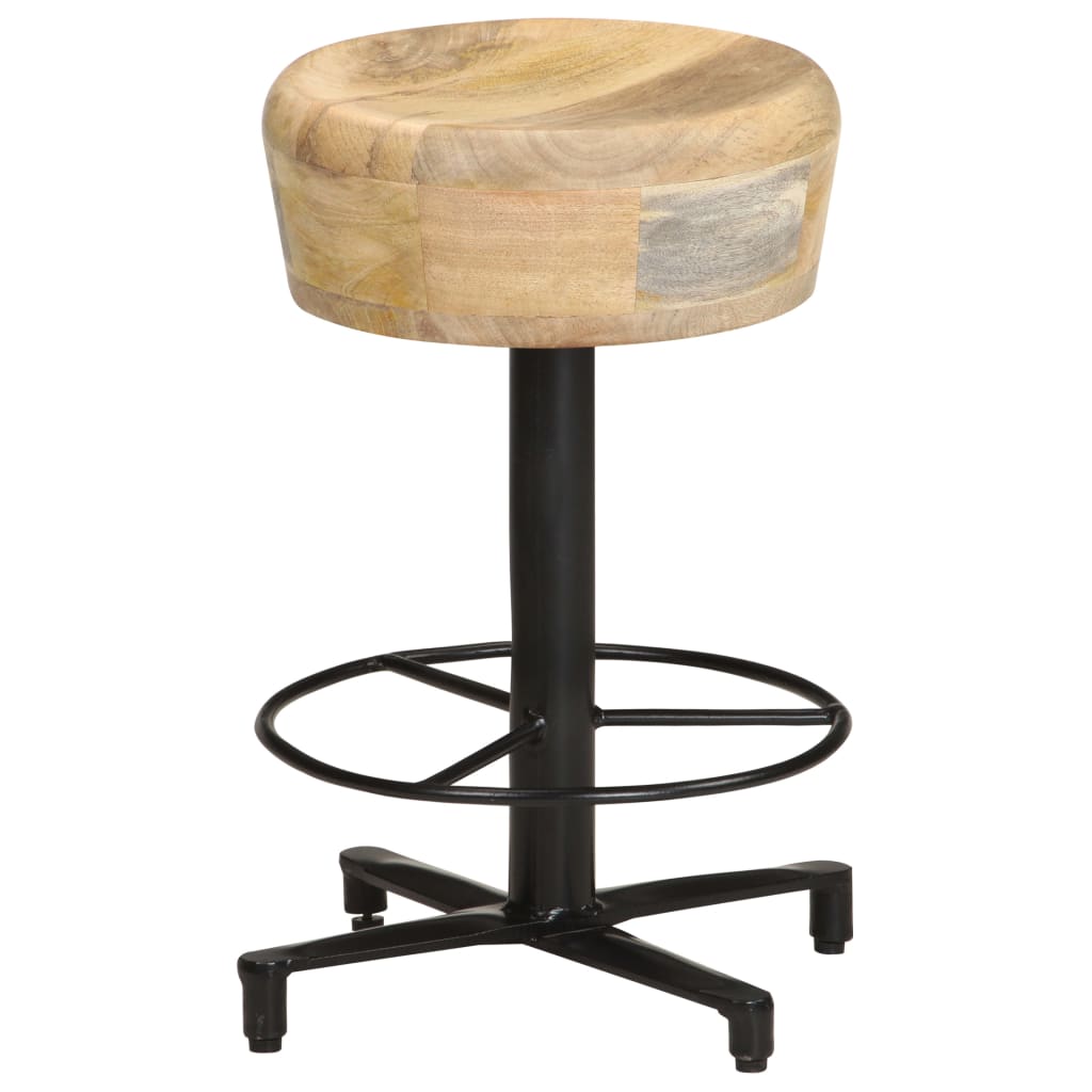 barstole 2 stk. 52 cm massivt mangotræ