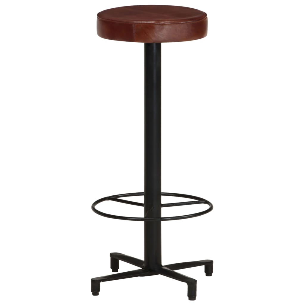 barstole 2 stk. 76 cm ægte læder