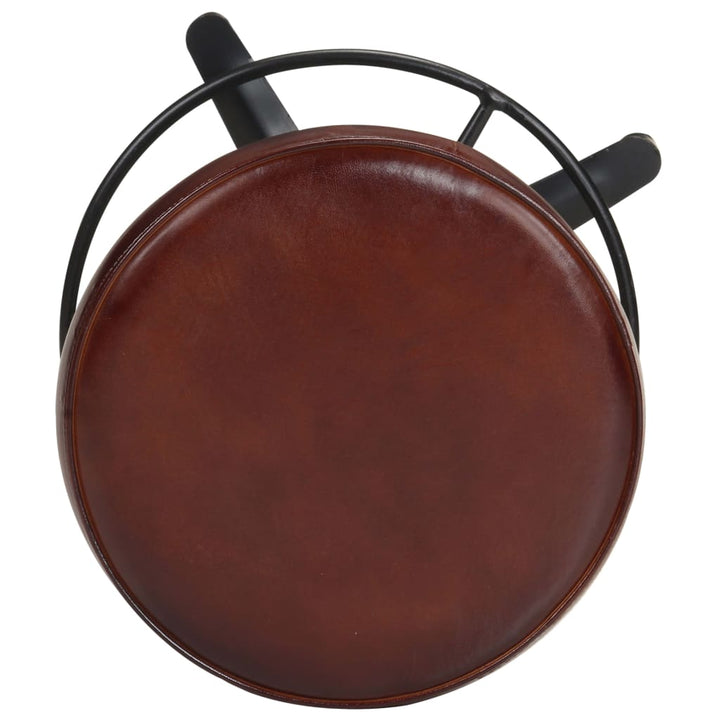 barstole 2 stk. 76 cm ægte læder