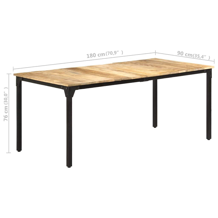 spisebord 180x90x76 cm ru mangotræ