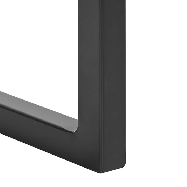 spisebordsstole med cantilever 2 stk. ægte læder sort