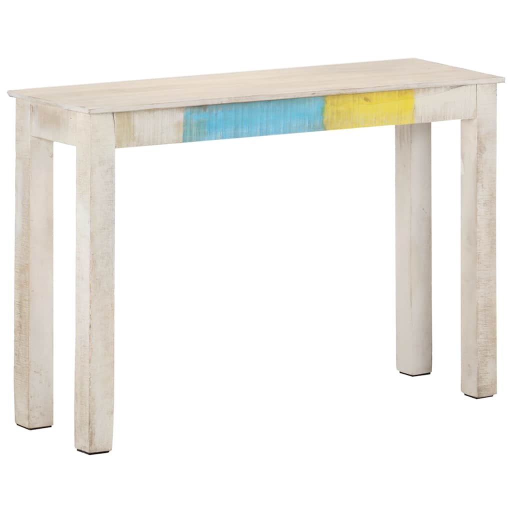 konsolbord 115x35x77 cm ru mangotræ hvid
