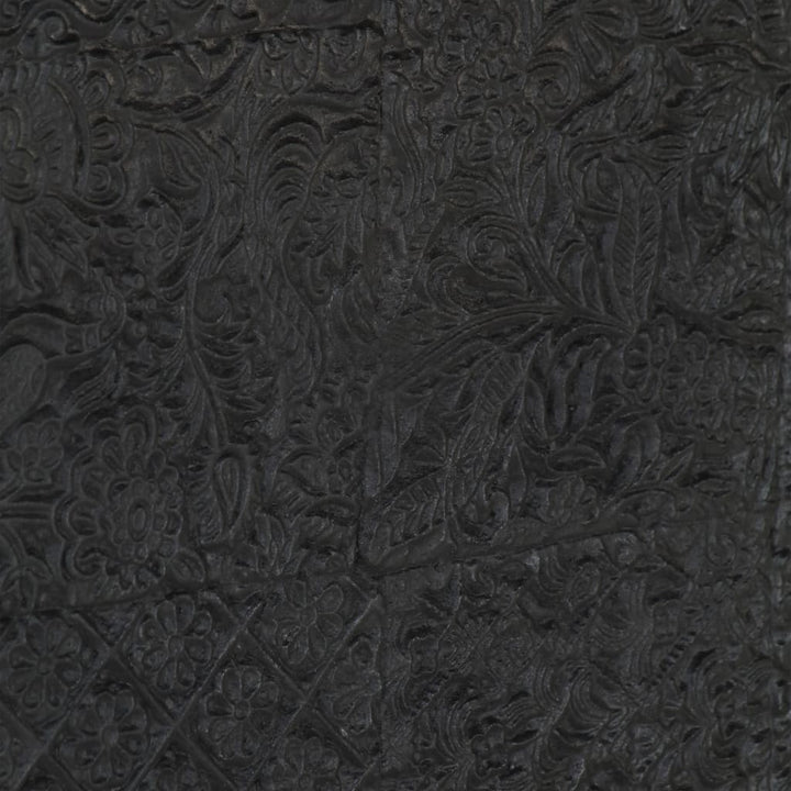 tv-skab 115x30x46 cm massivt mangotræ sort