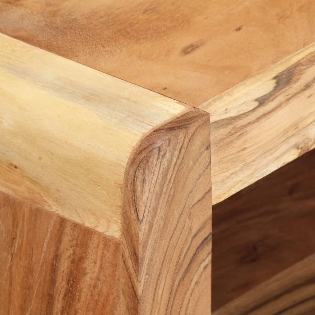 tv-bord 2 dele massivt akacietræ