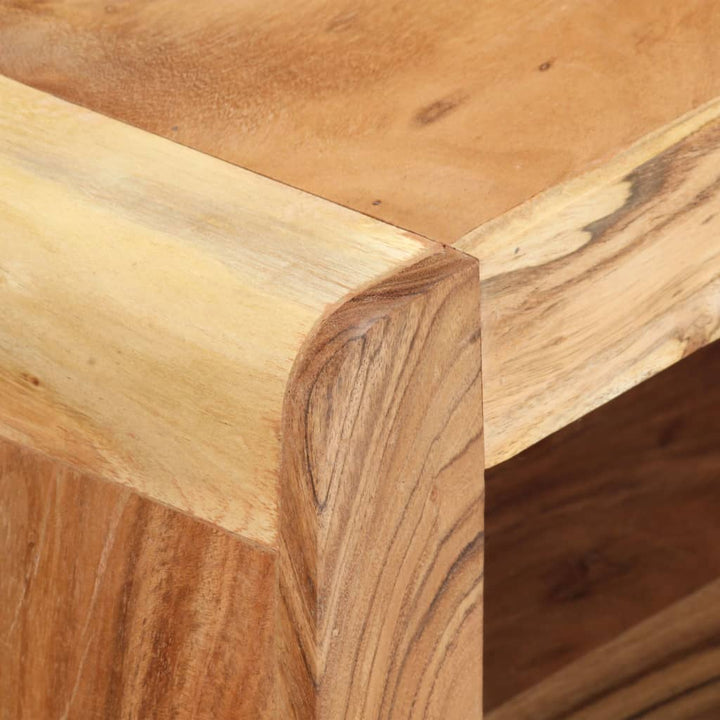 tv-bord 2 dele massivt akacietræ