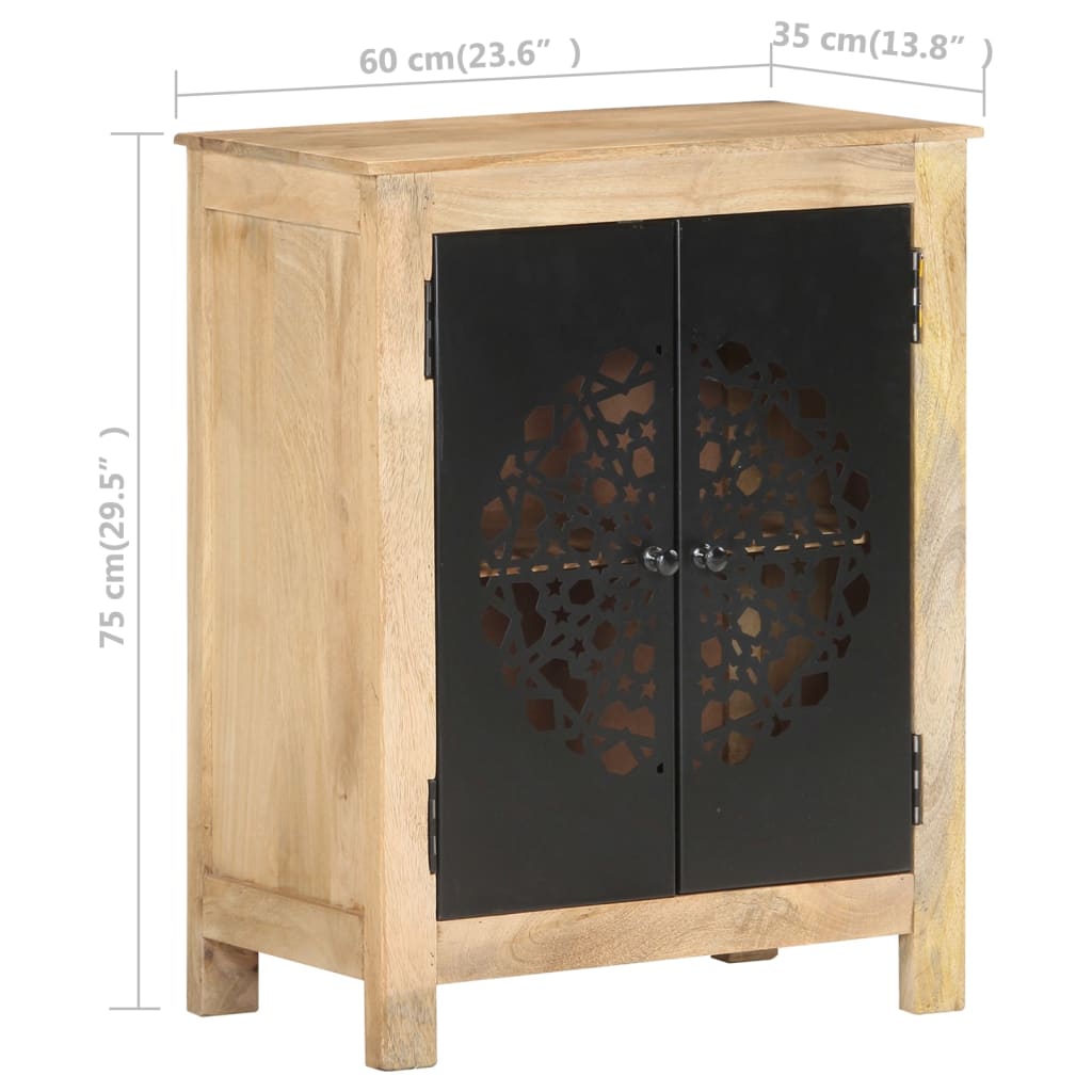 skænk 60x35x75 cm massivt mangotræ
