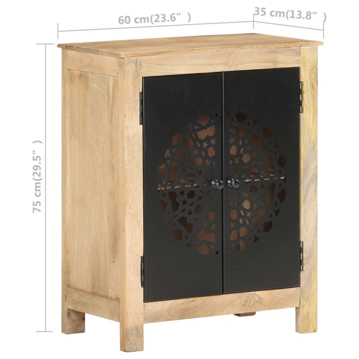 skænk 60x35x75 cm massivt mangotræ
