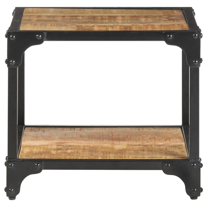 sofabord 40x40x36 cm massivt ru mangotræ