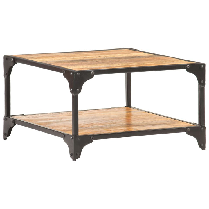 sofabord 60x60x35 cm massivt mangotræ