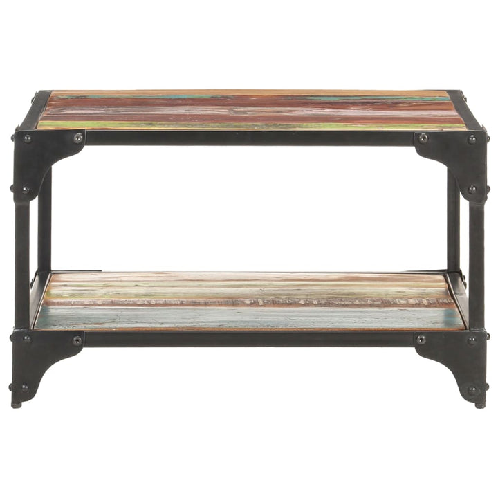 sofabord 60x60x35 cm massivt genbrugstræ