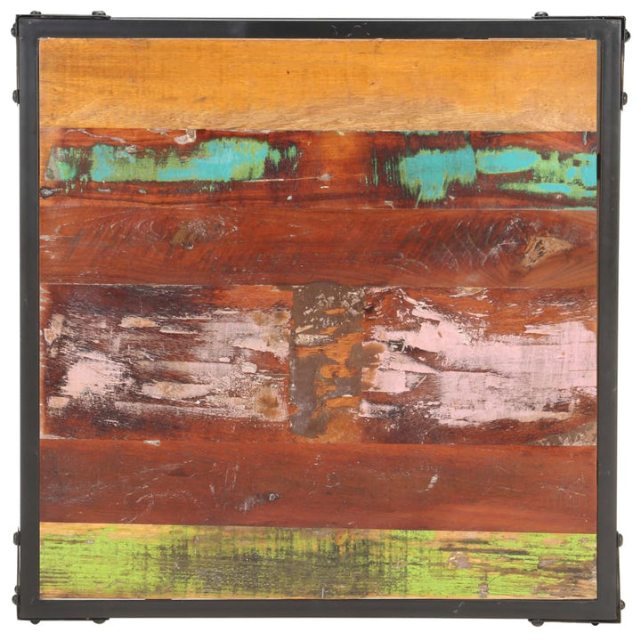 sofabord 60x60x35 cm massivt genbrugstræ