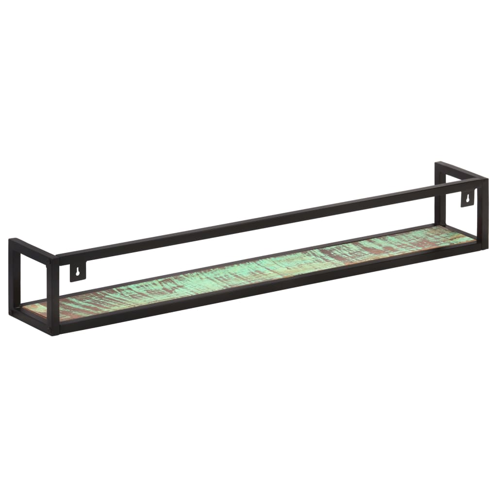 væghylder 2 stk. 120 cm massivt genbrugstræ