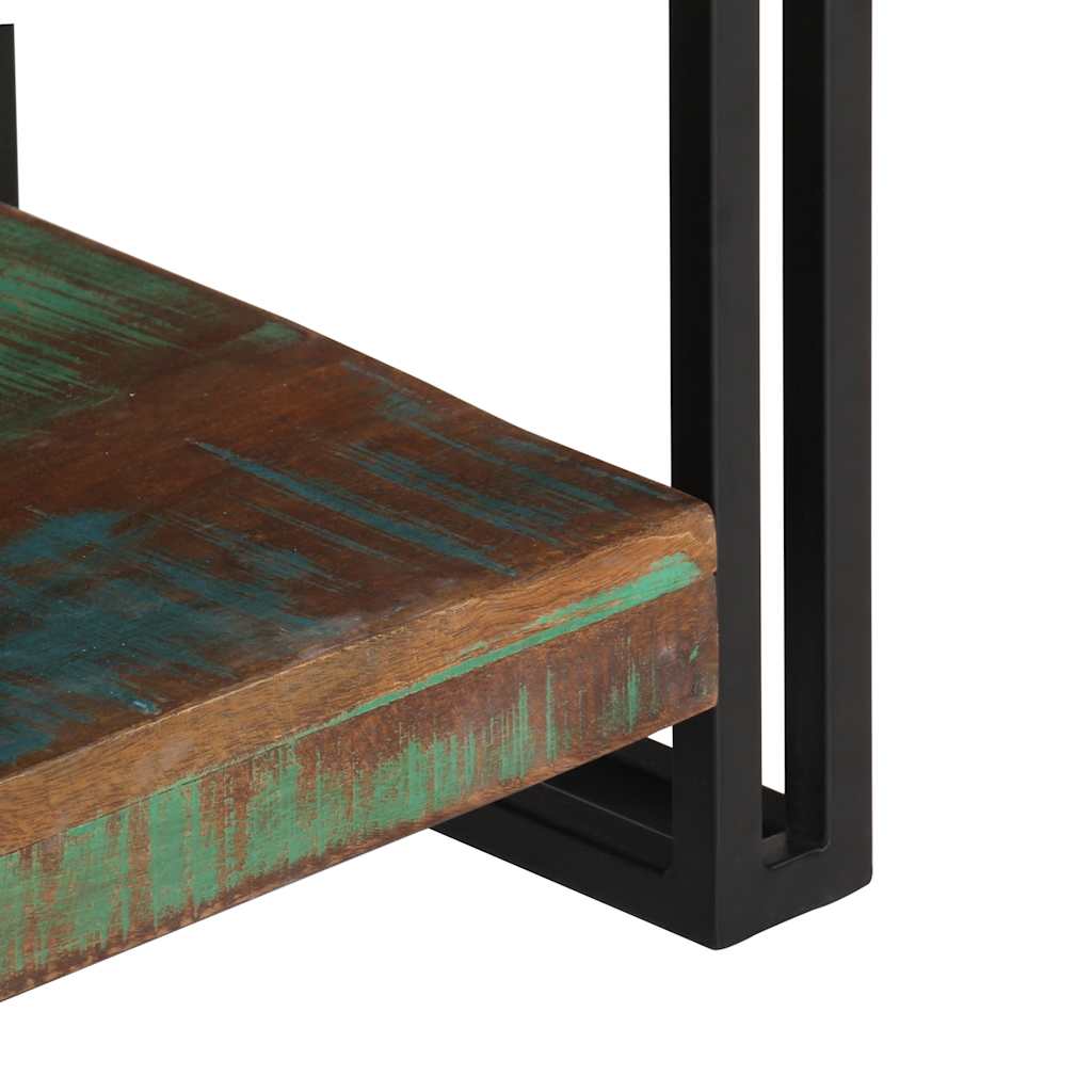 tv-skab 120x30x40 cm massivt genbrugstræ og stål