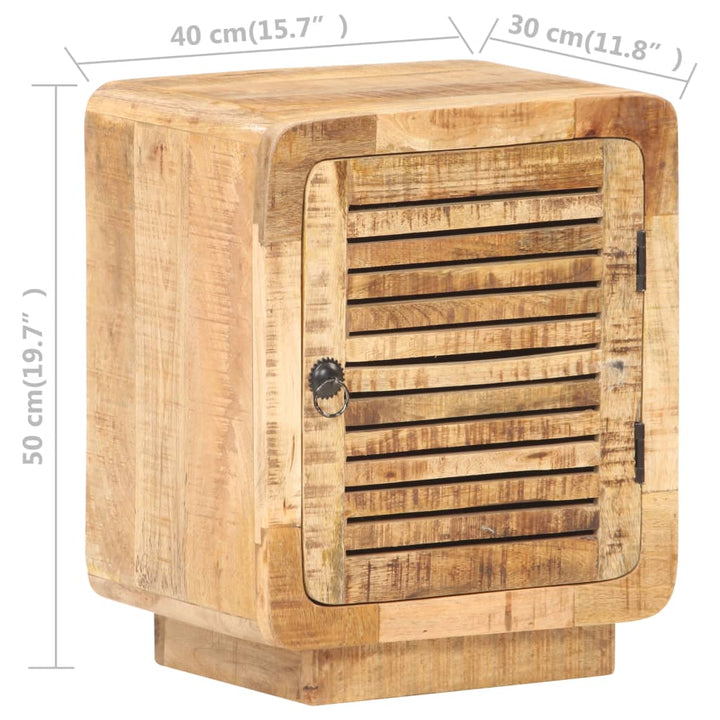 sengebord 40x30x50 cm massivt mangotræ