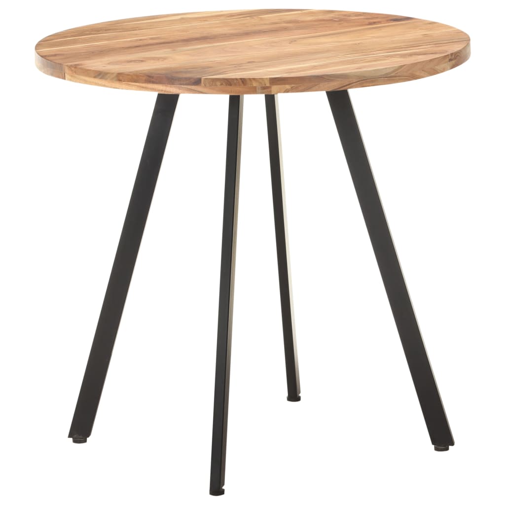 spisebord 80 cm massivt akacietræ