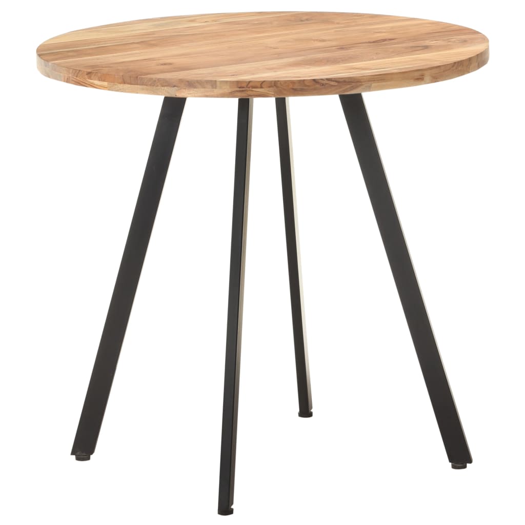spisebord 80 cm massivt akacietræ