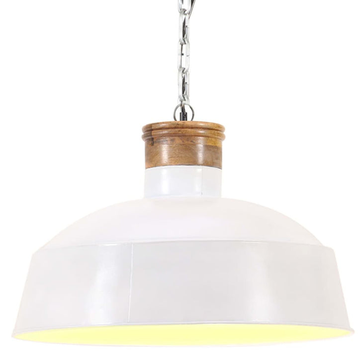 industriel hængelampe 58 cm E27 hvid