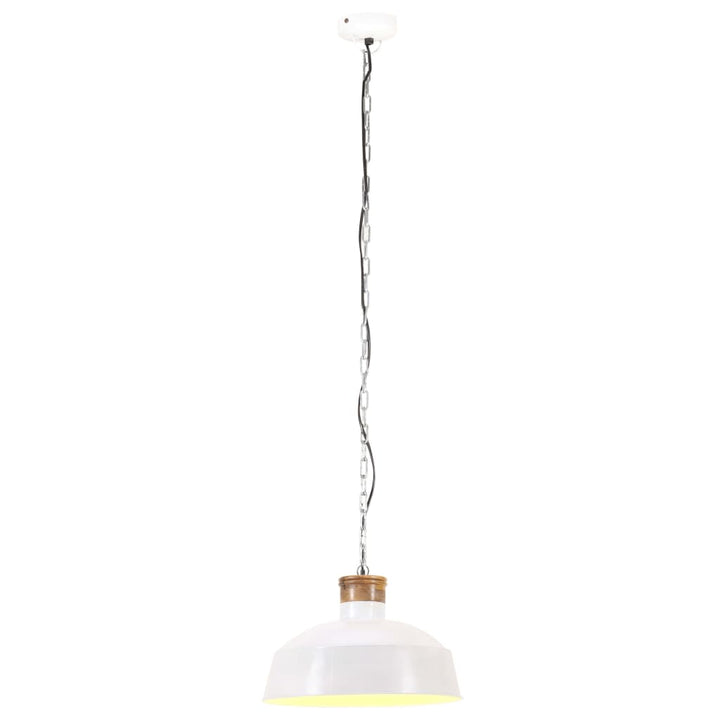 industriel hængelampe 58 cm E27 hvid