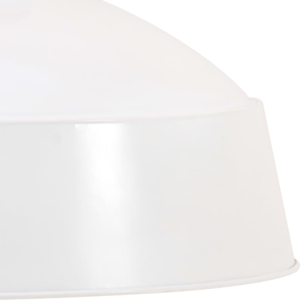 industriel hængelampe 58 cm E27 hvid