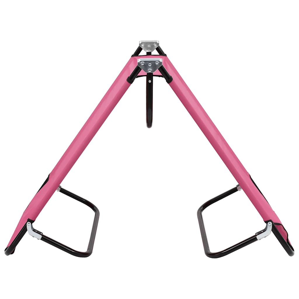 foldbar liggestol stål pink