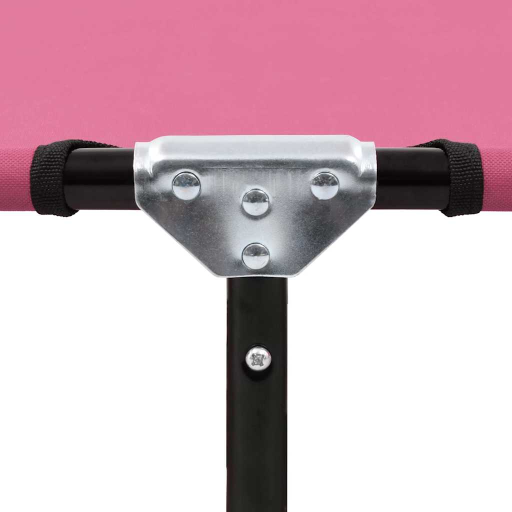 foldbar liggestol stål pink