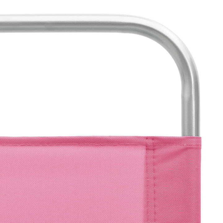 foldbare strandstole 2 stk. stof pink