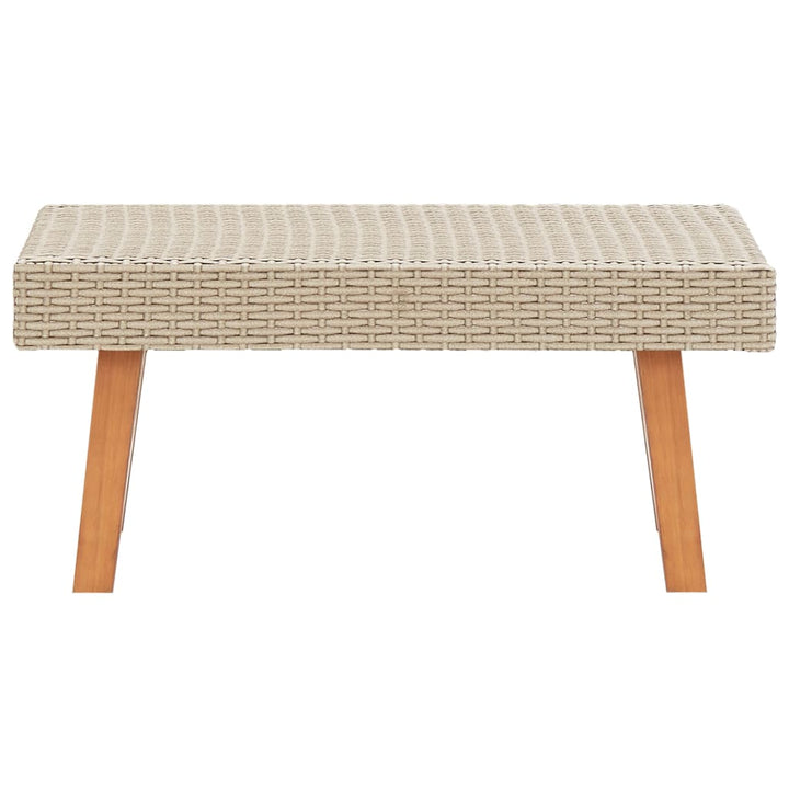 udendørs sofabord polyrattan beige