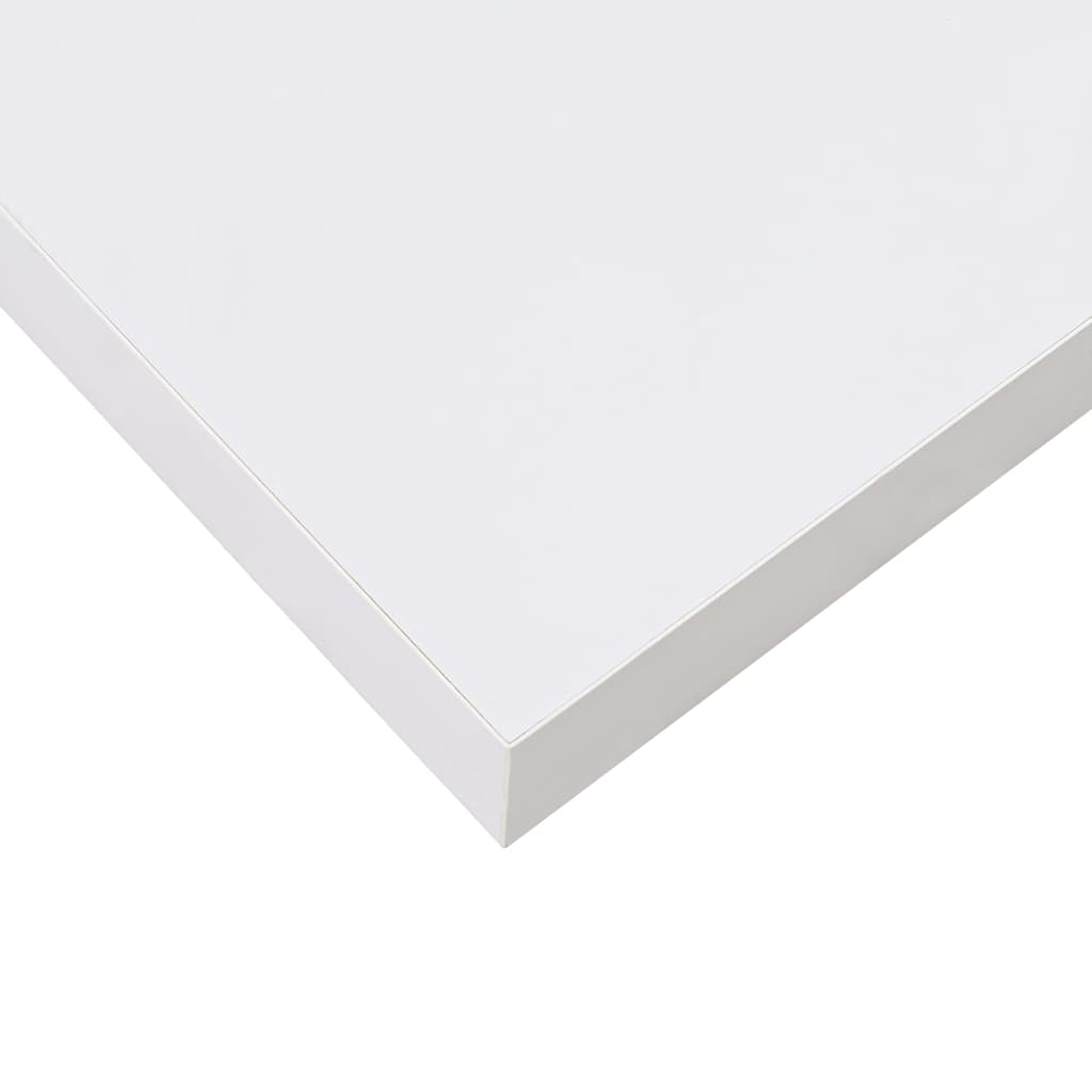 væghylder 2 stk. 40x23,5x3,8 cm MDF hvid højglans