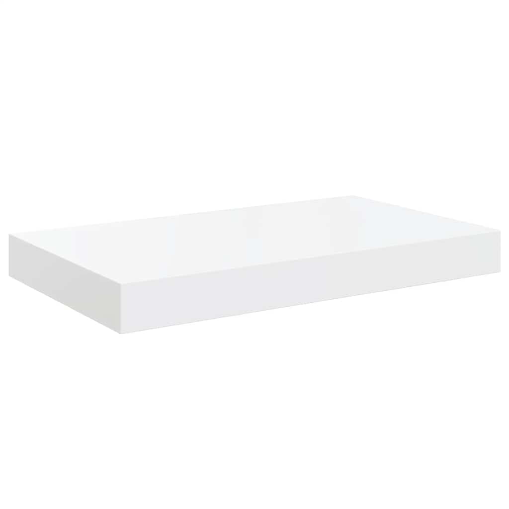 væghylder 2 stk. 40x23x3,8 cm MDF hvid højglans