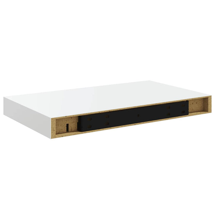 væghylder 2 stk. 40x23x3,8 cm MDF hvid højglans