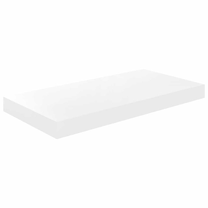 væghylder 4 stk. 50x23x3,8 cm MDF hvid højglans