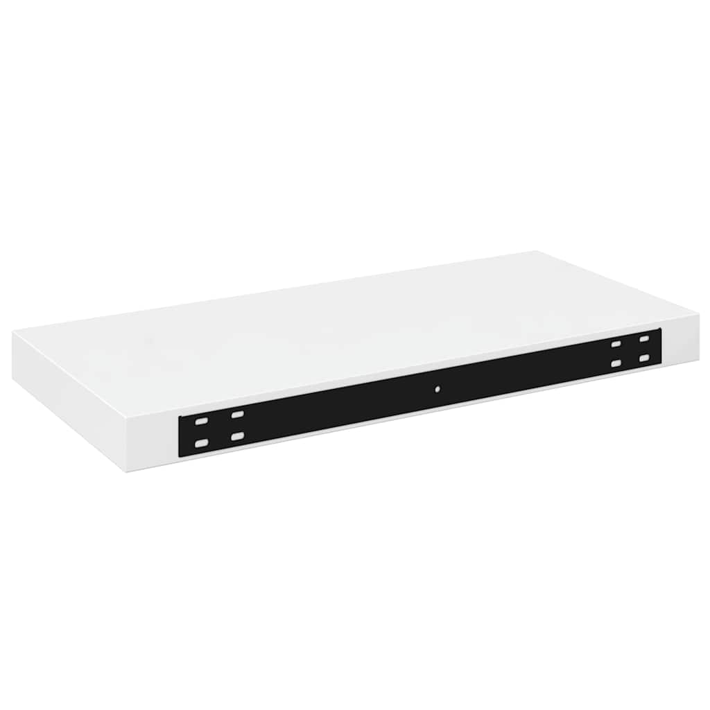væghylder 4 stk. 50x23,5x3,8 cm MDF hvid højglans