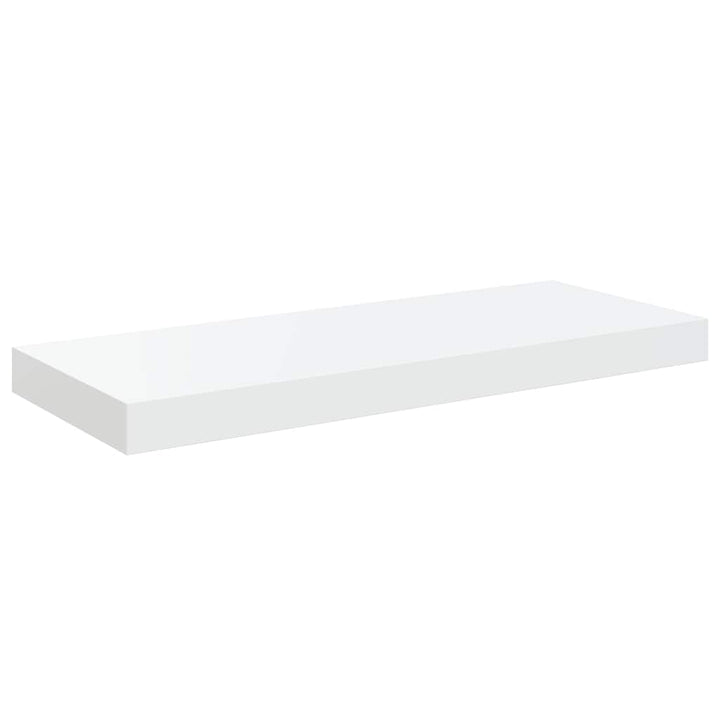 væghylder 2 stk. 60x23,5x3,8 cm MDF hvid højglans