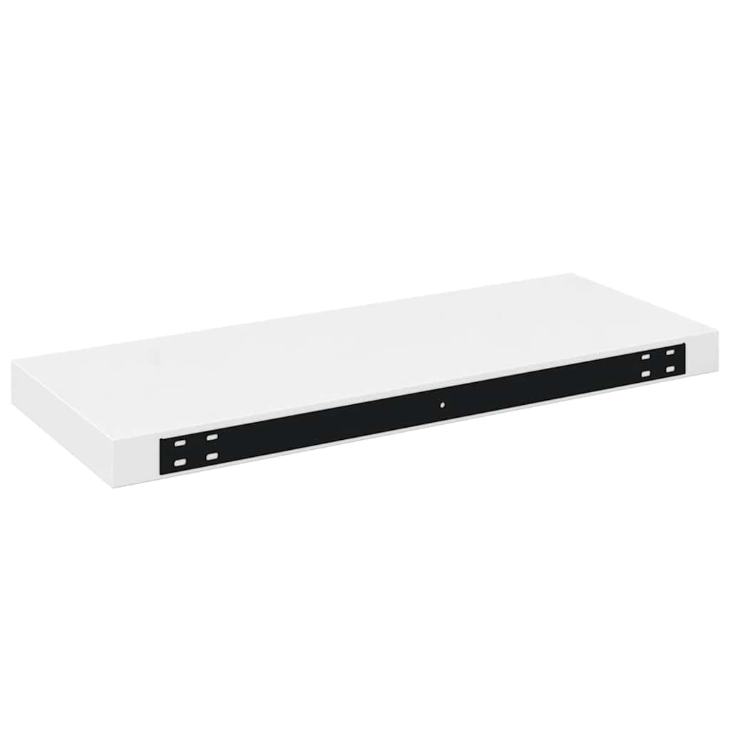 væghylder 4 stk. 60x23,5x3,8 cm MDF hvid højglans