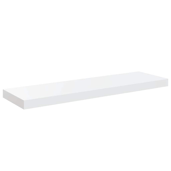 væghylder 2 stk. 80x23,5x3,8 cm MDF hvid højglans