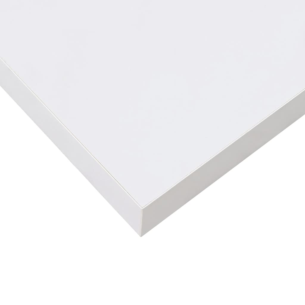 væghylder 2 stk. 80x23,5x3,8 cm MDF hvid højglans