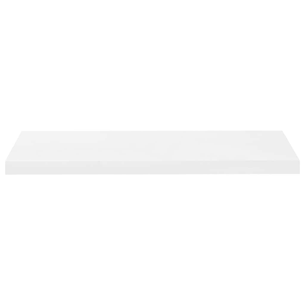 væghylder 4 stk. 80x23,5x3,8 cm MDF hvid højglans